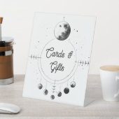 Signe De Table Cartes et cadeaux de mariage céleste noir blanc lu (In SItu)