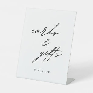 Signe De Table Cartes et Cadeaux de Mariage Minimalistes