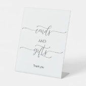 Signe De Table Cartes et cadeaux de mariage minimes simples (Recto)