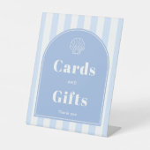 Signe De Table Cartes et cadeaux de mariage moderne sur le thème  (Recto)