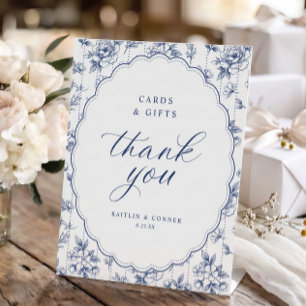 Signe De Table Cartes et cadeaux de mariage ovale bleu marine vin