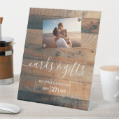 Signe De Table Cartes et cadeaux de mariage Rustic Wood Photo (In SItu)