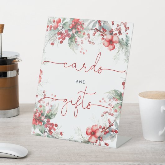 Signe De Table Cartes et cadeaux de Noël Berry (In SItu)