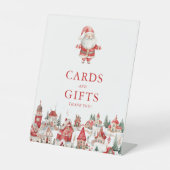 Signe De Table Cartes et Cadeaux de Noël de Santa Baby (Recto)