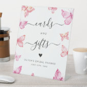 Signe De Table Cartes et cadeaux de papillons (In SItu)