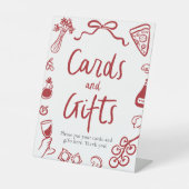 Signe De Table Cartes et Cadeaux de Pizza Italienne Moderne That' (Recto)