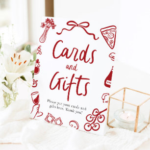 Signe De Table Cartes et Cadeaux de Pizza Italienne Moderne That'