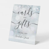 Signe De Table Cartes Et Cadeaux De Signature Noir D'Hiver (Recto)