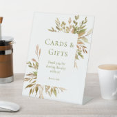 Signe De Table Cartes et cadeaux de verdure aquarelle (In SItu)