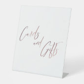 Signe De Table Cartes et cadeaux Décontracté or pour écriture man (Recto)