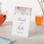 Signe De Table Cartes et Cadeaux d'Hydrangea Rose (In SItu)