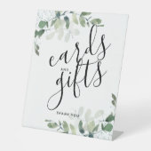 Signe De Table Cartes et cadeaux Eucalyptus (Recto)