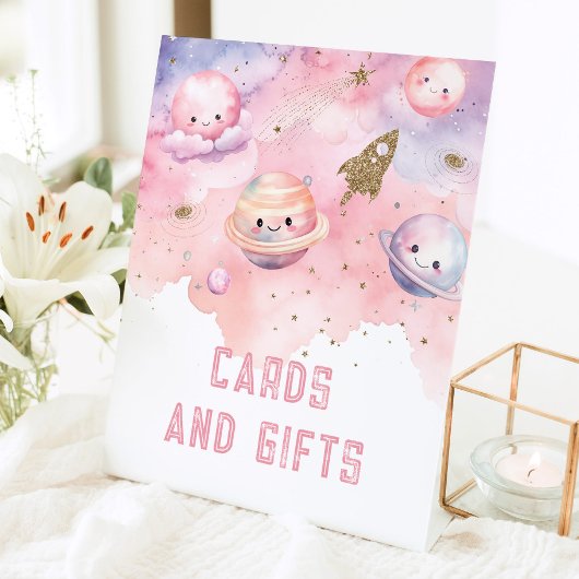 Signe De Table Cartes et cadeaux Extérieur planètes fête d'annive