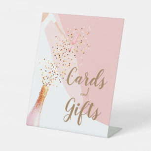 Signe De Table Cartes et Cadeaux Fête de Mariage Rose Pâle