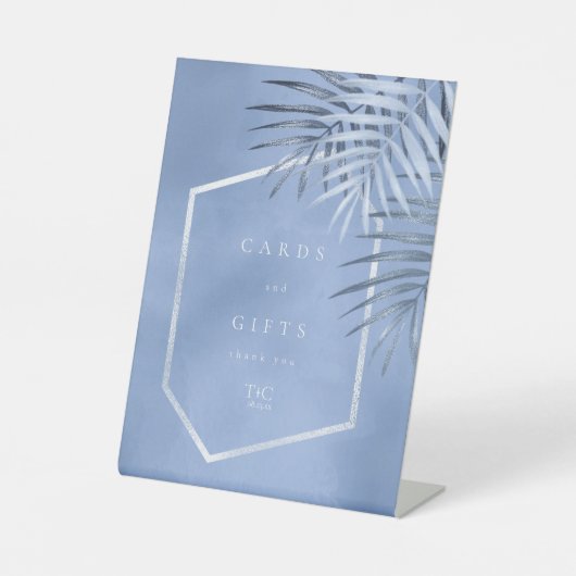 Signe De Table Cartes et cadeaux Feuille de palme luxuriante Wind (Recto)