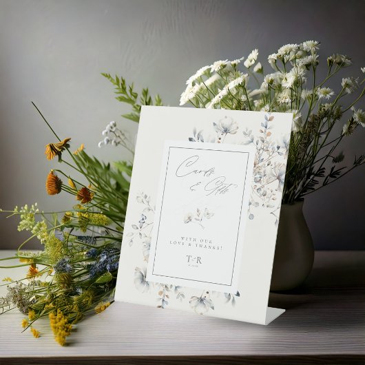 Signe De Table Cartes et cadeaux Fleurs sauvages Delicate ID1102