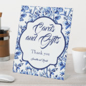 Signe De Table Cartes et cadeaux Floral Bleu & Blanc (In SItu)