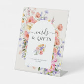 Signe De Table Cartes et cadeaux | Floral Boho Mariage (Recto)