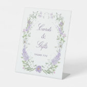 Signe De Table Cartes et cadeaux Floral Lavender Lavender (Recto)