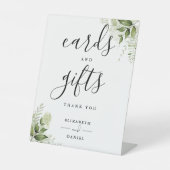 Signe De Table Cartes Et Cadeaux Floraux Élégants (Recto)