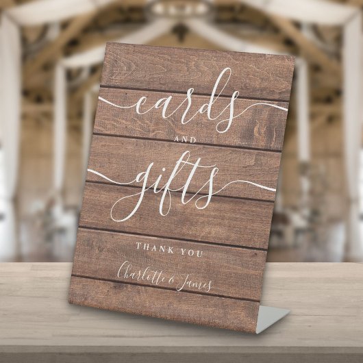 Signe De Table Cartes Et Cadeaux Grange Rustique Signature Script