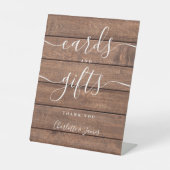 Signe De Table Cartes Et Cadeaux Grange Rustique Signature Script (Recto)