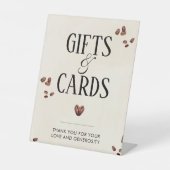 Signe De Table Cartes et Cadeaux L'amour brasse la Fête des marié (Recto)