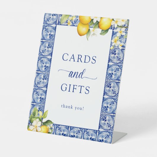 Signe De Table Cartes et Cadeaux Main Squeeze Lemons (Recto)