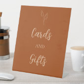 Signe De Table Cartes et cadeaux Mariage en cuivre de Boho orange (In SItu)