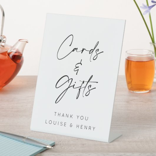 Signe De Table Cartes et cadeaux Mariage minimum (In SItu)