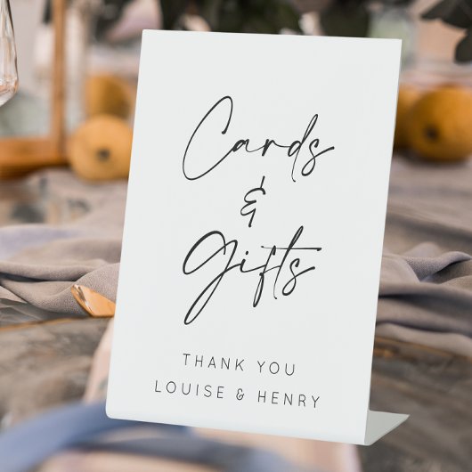 Signe De Table Cartes et cadeaux Mariage minimum