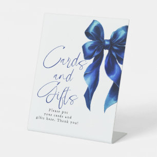 Signe De Table Cartes et Cadeaux Mariage Thème Bleu Marine