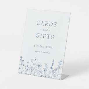 Signe De Table Cartes et cadeaux minimalistes pour Fleur sauvage 