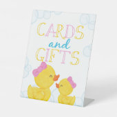 Signe De Table Cartes et cadeaux pour filles en caoutchouc (Recto)