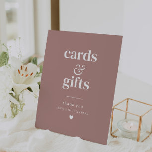 Signe De Table Cartes et cadeaux Quinceañera minimalistes moderne