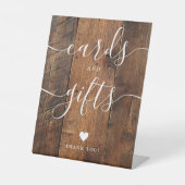 Signe De Table Cartes Et Cadeaux Rustiques À Granges En Bois (Recto)