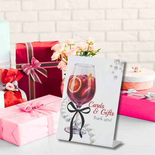 Signe De Table Cartes et cadeaux Sangria & Sass
