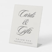 Signe De Table Cartes et Cadeaux Simples Élégants (Recto)