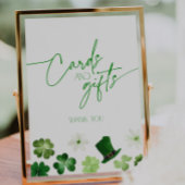 Signe De Table Cartes et cadeaux verts pour la Saint-Patrick