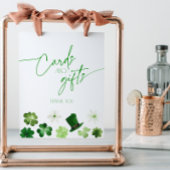 Signe De Table Cartes et cadeaux verts pour la Saint-Patrick