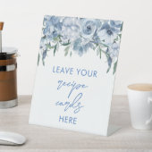 Signe De Table Cartes Floral Dusty Blue Recette ici (In SItu)