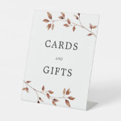 Signe De Table Cartes simples Feuilles d'automne Mariage (Recto)