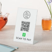 Signe De Table CashApp QR Code numérisation pour payer logo moder (In SItu)