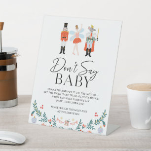Signe De Table Casse-Noisette ne pas dire bébé jeu de douche de N