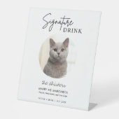 Signe De Table Cat Mariage Signature Boissons Bar Cocktail (Recto)