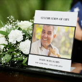 Signe De Table Célébration funéraire de la vie