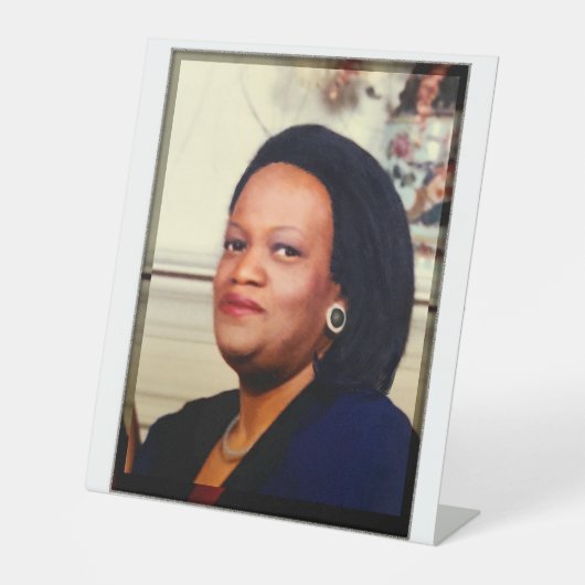 Signe De Table Celebration of Life Customize Photo tabletop  (Recto)