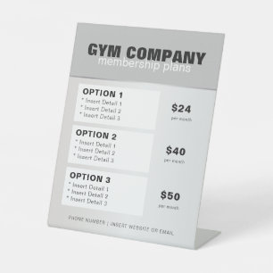 Signe De Table Centre De Fitness Gym Liste des prix Table Top