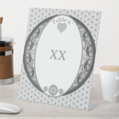 Signe De Table Céramique gris dentelle (In SItu)