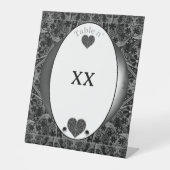 Signe De Table Céramique noir (Recto)